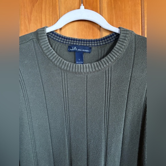 John Ashford Men’s Camo Green Long-Sleeve Sweater - Picture 4 of 6